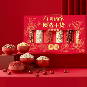 十月稻田 质选干货礼盒 6种 1.69kg【春节年货礼盒】【枸杞+红枣+薏米+百合+莲子+芡实】