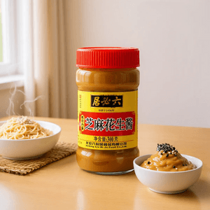 Mixed Sesame & Peanut Paste, 10.58 oz 【For Noodles, Hot Pot】
