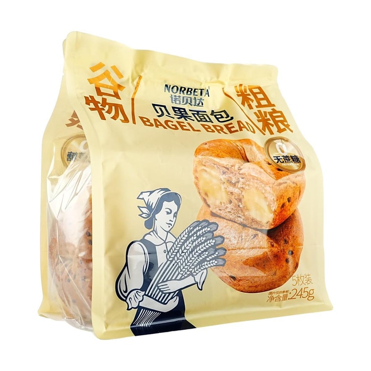 諾貝達 NORBETA 穀物粗糧貝果麵包 245g【0蔗糖 健康早餐】 5