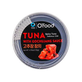 韩国O'FOOD清净园 金枪鱼罐头 即食吞拿鱼三明治饭团材料 韩式辣酱味 135g*3罐