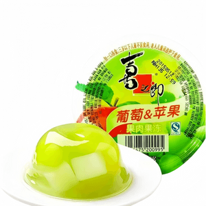 Bold Fruit Pulp Jelly Grape Apple Flavor Large Cup Kids Snack 200g*1 Cup