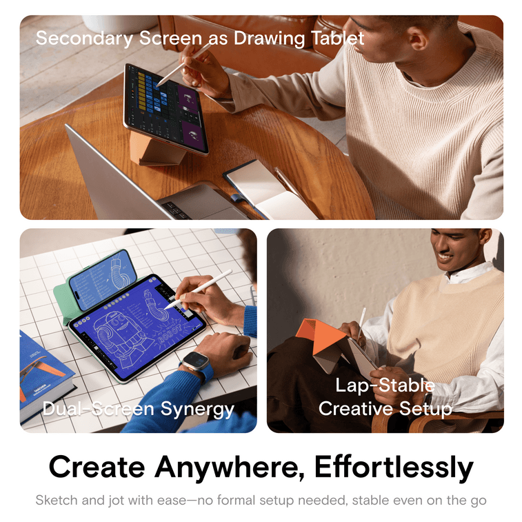 MOFT Dynamic Folio平板电脑灵动保护套 iPad A16 11th 2025 & 10th 2022 20+角度 自动唤醒/睡眠 超薄 骑士黑 4