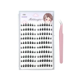 Mengji Shangpin Heheシリーズ グルーフリー セグメントつけまつげ #WhiteMoonlightEyelashes ピンセット無料