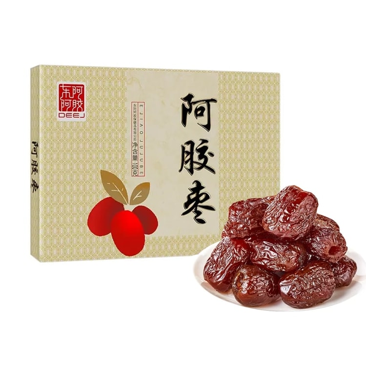 东阿阿胶阿胶枣真阿胶才滋补红枣礼盒100g 补气血蜜饯去核无核蜜枣人工
