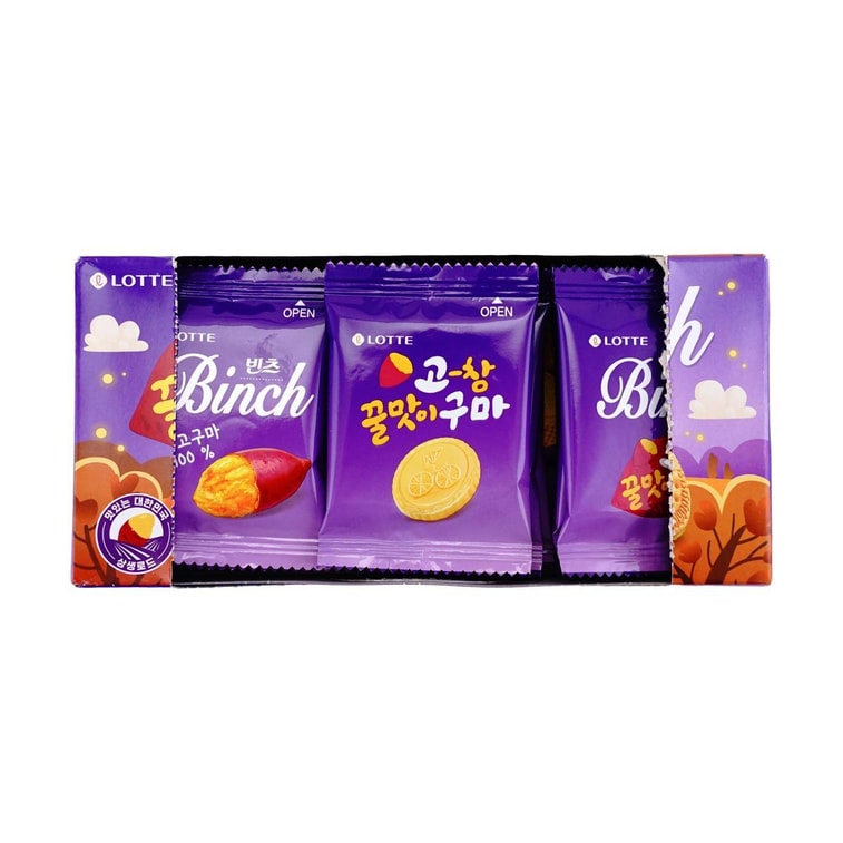 Binch Honey Sweet Potato Flavor Chocolate Biscuits 3.59 oz【Seasonal Limited】 8
