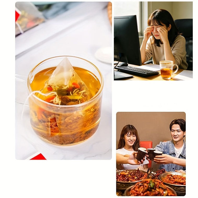 【Canada Direct Mail】 Sifanda Chrysanthemum and Cassia Seed Tea 100g (5g×20p) Herbal Refreshing Afternoon Tea, Home Office Staple Tea, All-Season Cool Tea, All-Nighter Staple Tea Mixed Tea Bags, Holiday Gift 6