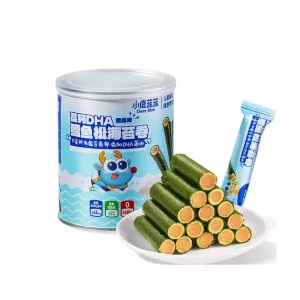 High-calcium DHA Cod Fish Loaf Seaweed Roll, Crispy Egg Roll Cookie, Children's Nutritious Snack, 108g/Can
