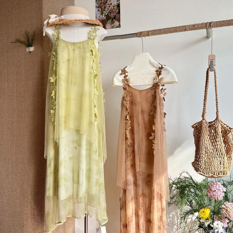 [캐나다 직배송] 시나리오 가든 시스루 맥시 드레스, 사이즈 S-M, 색상: 그린, 라이트 그린 (사이즈 S) 7