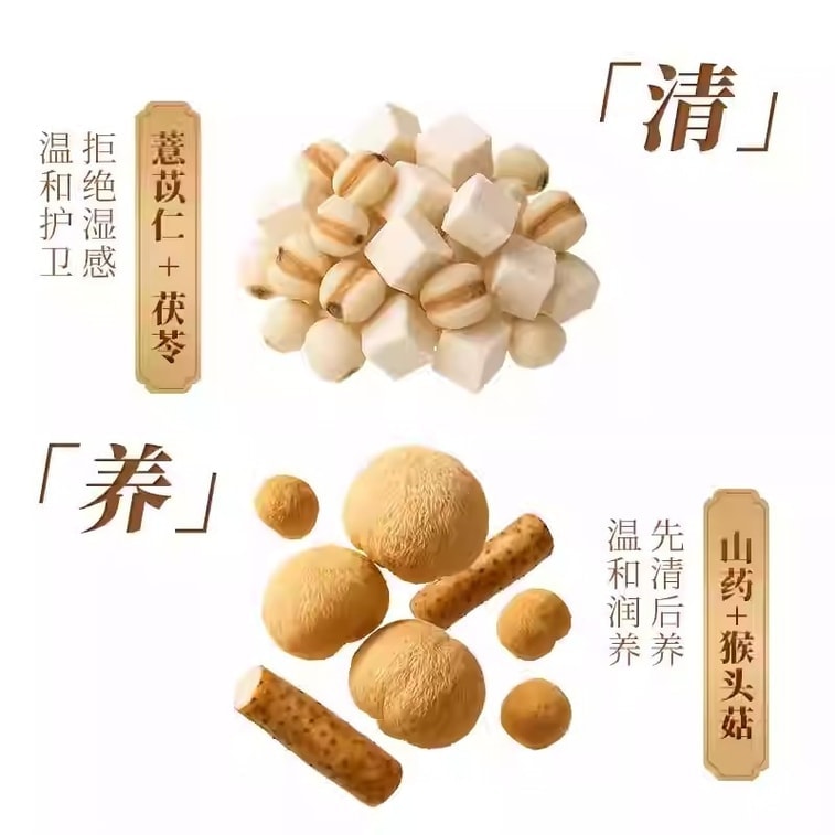 Eight Treasures Food Nourishment Soy Milk Powder, Inulin, Poria cocos 480g x 1 pack 3