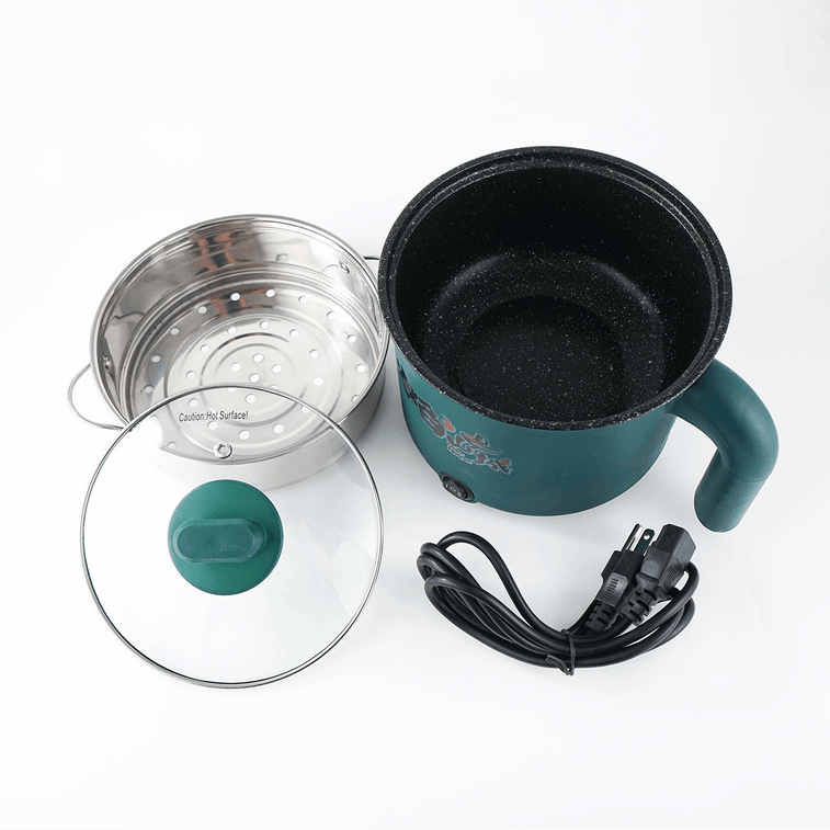 [Combo] Tangle Creamy Mushroom Pasta Multi , 3.7 oz *4 Bags + Multifunction Steam & Cooking Pot 18cm Colors May Vary 21