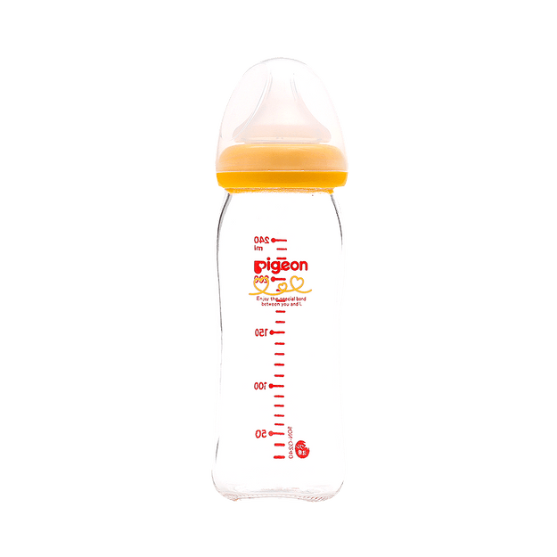 商品详情 - PIGEON 贝亲||宽口径耐热玻璃奶瓶||240ML - image  0