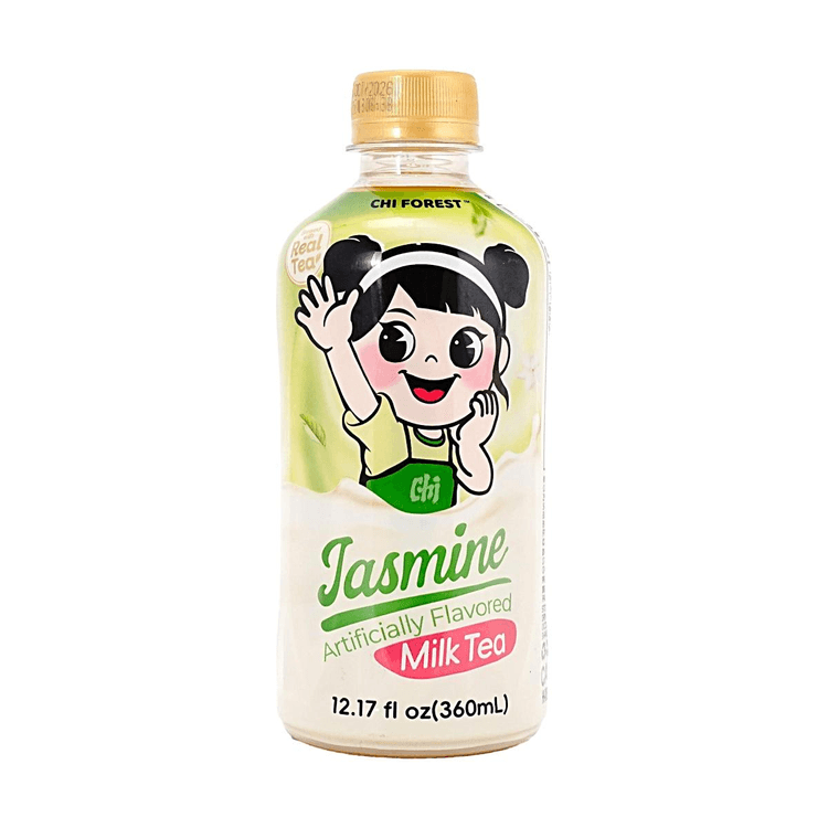 Chi Forest Milk Tea Jasmine Flavor,Low Sugar,12.17 fl oz - Yami.com