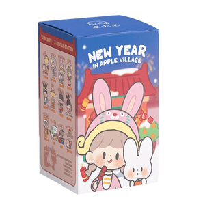New Year Flavor Apple Village Series New Year Blind Box Single Trendy Play Ornament Handmade Doll 84mm