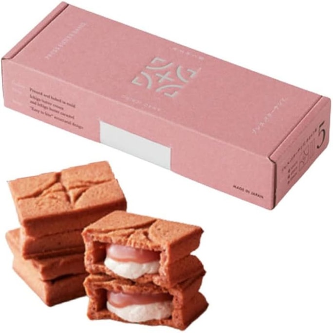 Popular Souvenirs Strawberry Cream Sandwich Cookies 5 Pieces Lowest in the whole year