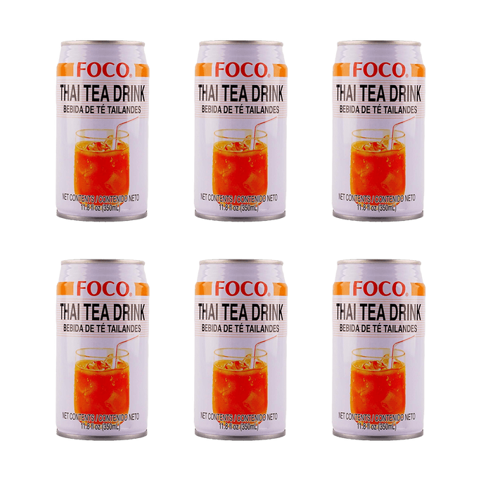 【超值装】泰国FOCO福可 泰式奶茶饮料 350ml*6