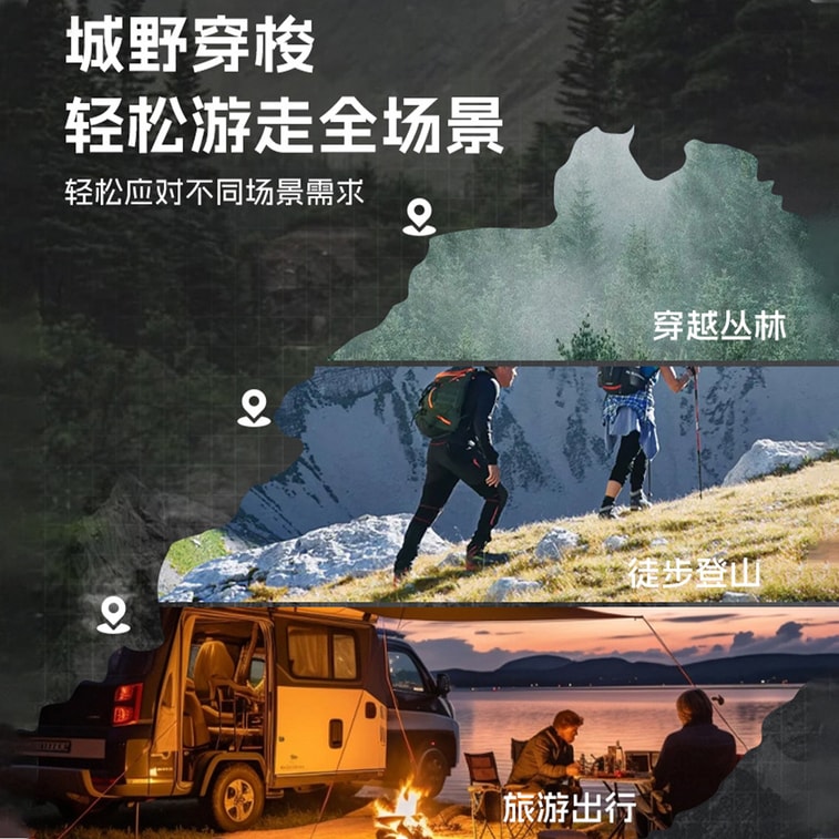 【中國直郵】 HSPM 戶外防風防水三合一旅遊登山外套 女式春秋季衝鋒衣 雪芹黃三合一 M 1件 3
