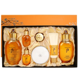  GongchenXiang 3-Piece Skincare Set – Revitalizing Lotion & Cream Limited Edition(lotion 150ml+20ml,Emulsion 110ml+20ml,Cream 4ml,facial cleanser 40ml.Cushion #21)