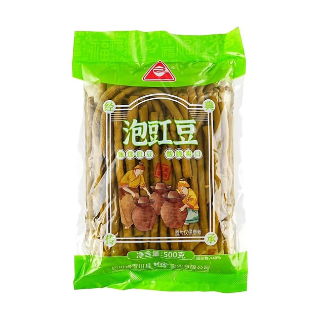 川珍 泡豇豆 500g【酸豆角下饭菜咸菜】【香脆爽口】