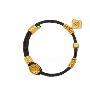 National Library Museum Five Elements Shunyi Hand Rope - Water Gathering Blessing Style 23cm