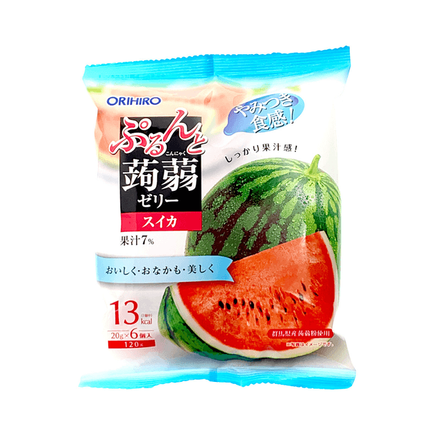 商品详情 - 日本 orihiro 欧力喜乐 西瓜口味蒟蒻果冻 20g x 6pcs