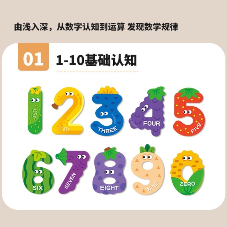 【中国直邮】RAMBLE 儿童早教磁力贴 字母款/个 幼儿园启蒙拼图 益智玩具 4