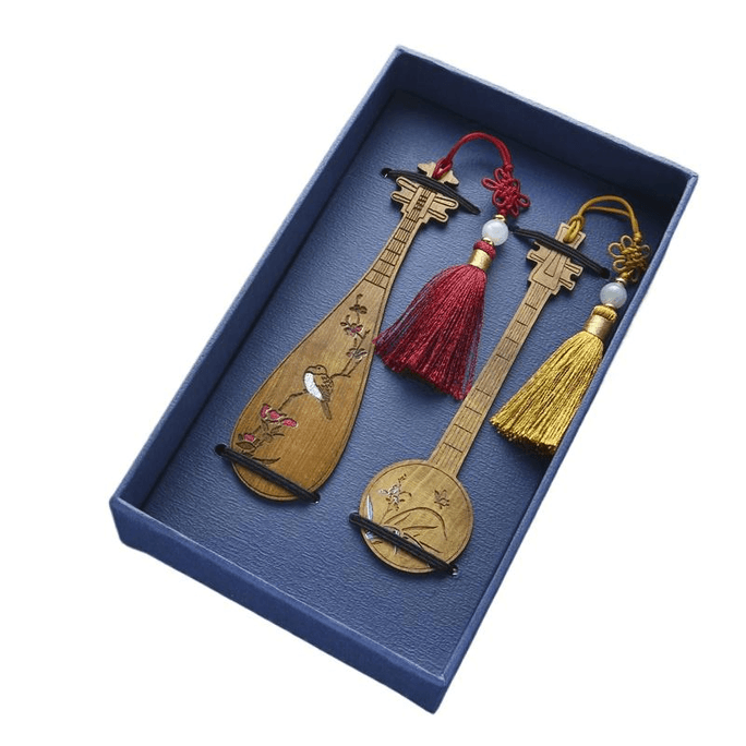 [中国直送] Youquyoupin Feng 文化的なクリエイティブギフト 小さなギフト Shumei + Youlan ダブルブックマーク 3.4*13cm