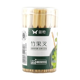 Toothpicks Bamboo Mini Cocktail Forks Party Pick Fruit 100