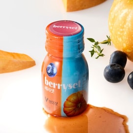Berryset V Shot,Mixed Berry&Pumpkin Flavor,1.1 oz【Clean Formula】【De-puffing】【Olive Young Top-rated】
