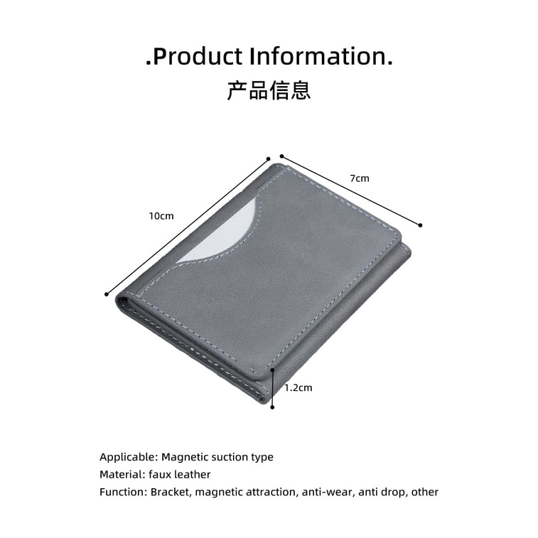 Magnetic Wallet Case with Card Slots & Stand for iPhone 17 Pro Max: Multi-Functional Tri-Fold Phone Cover Black 1 Piece 6