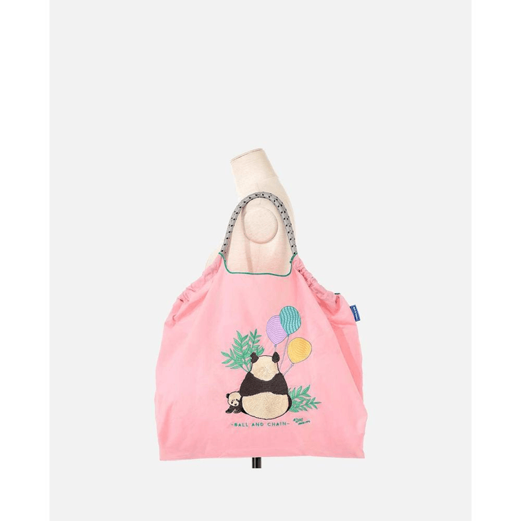 볼앤체인 팬더 & 벌룬 자수 숄더백 핑크 L 사이즈 188g 4