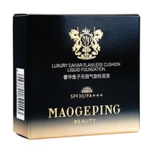 MAOGEPING毛戈平MGP 奢华鱼子酱无瑕气垫粉底液替换芯 强遮瑕 轻妆感养肤防晒干皮气垫 SPF30·PA+++ 10g #801 白皙肤色 随肌应变 奢华缎光感 不含外壳粉扑