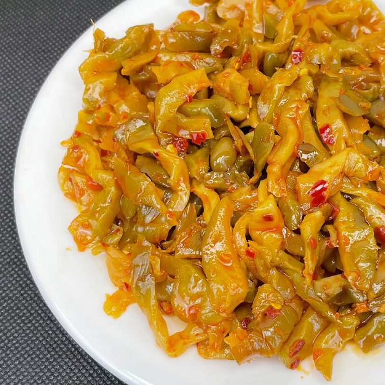 Spicy Chili Oil Zhacai (Preserved Mustard Tuber) 123g/Bag Chinese Pickled Appetizer  Rice Accompaniment 4