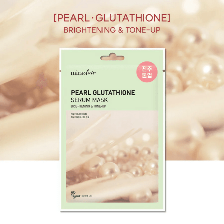 pearl glutathione Miraclair Pearl Glutathione Serum Mask 10 Pack