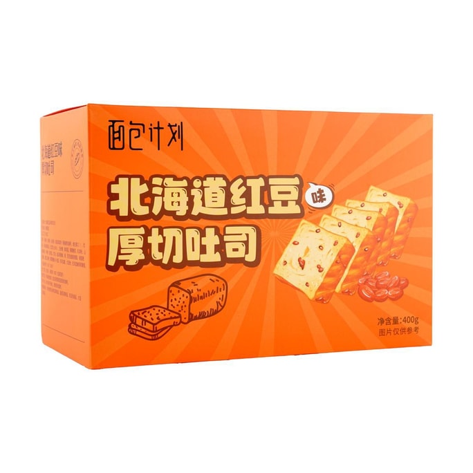 Hokkaido Red Bean Flavor Thick-out Toast,14.11oz