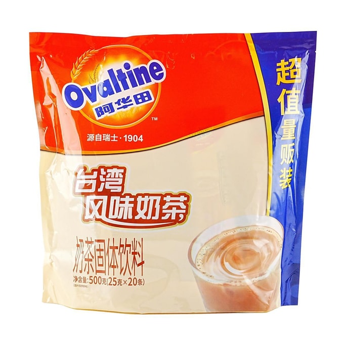 OVALTINE阿華田 台灣風味奶茶 20條入 超值量販賣 500g