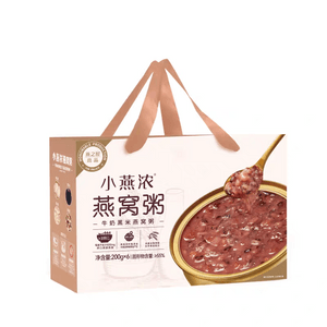 Yanzi House Milk Black Rice Bird's Nest Porridge - 200g x 6 Pack - Ready-to-eat breakfast containing bird's nest