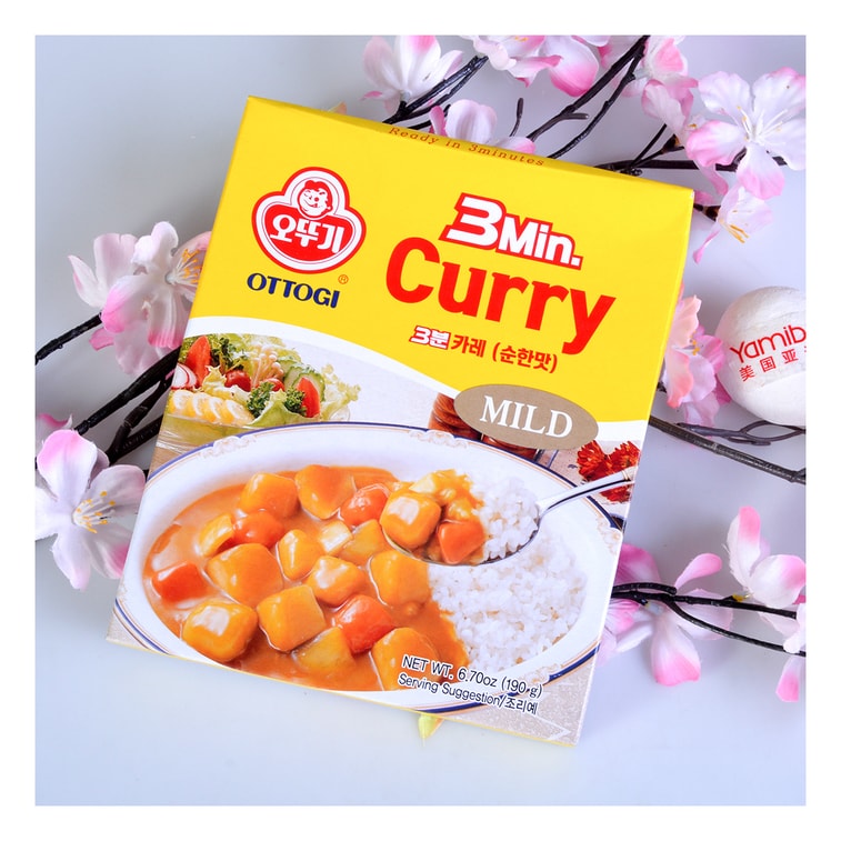 韩国OTTOGI / OTOKI不倒翁 咖喱酱 原味 3分钟即食 190g 8