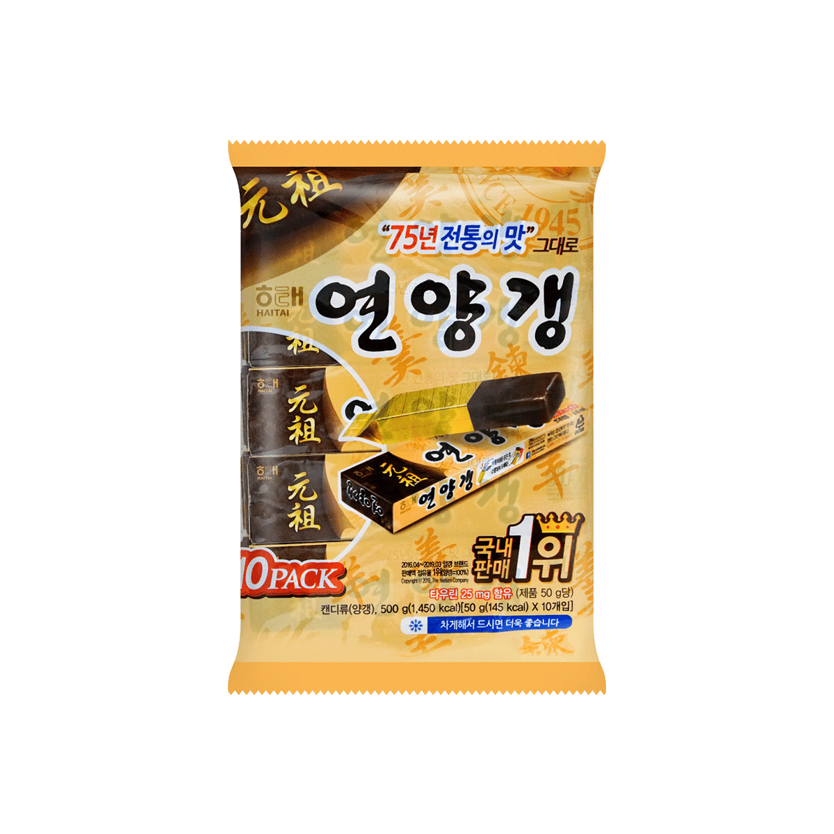 韩国haitai海太炼羊羹10条装500g怎么样