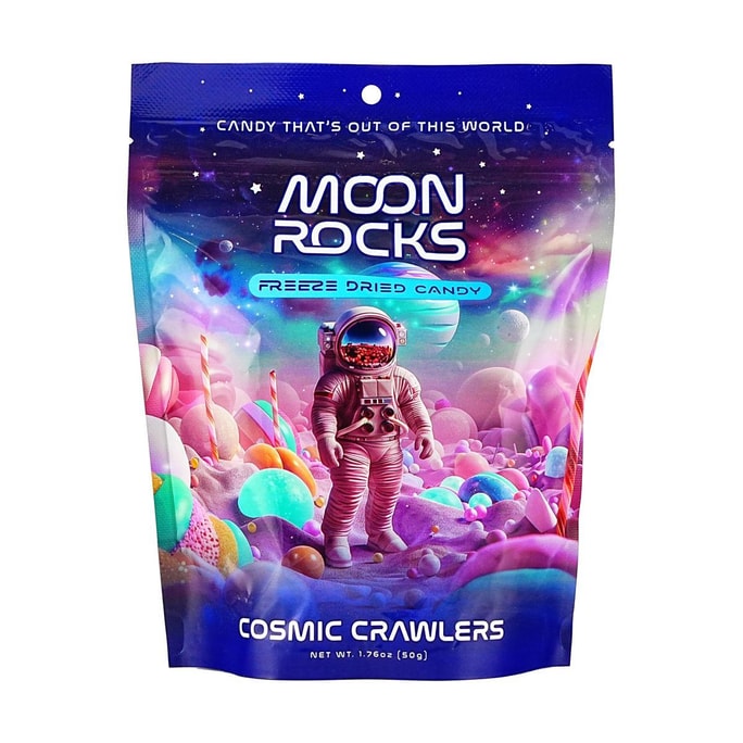 Cosmic Crawlers Freeze Dried Candy,Fruit Flavor, 1.76 oz