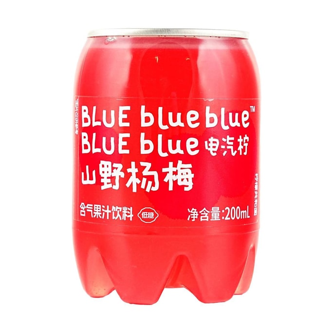 Mini Fruit Juice Sparkling Water, Wild Bayberry Flavor, 6.76 fl oz【Low Calories Low Sugar】