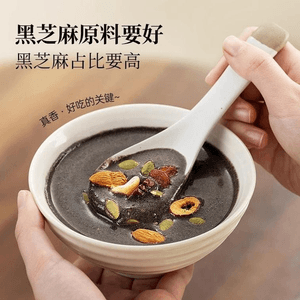 【대만(중국) 직배송】 푸장 우헤이펀 숙성 흑임자 호두 흑미 오디 흑두 가루 잡곡 가루 식사용 아침 식사용 400g/캔