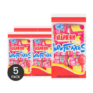 【Jackson Wang Favorite】Haw Flakes - Hawthorne Candy, 3.17 oz *5【5 Packs】