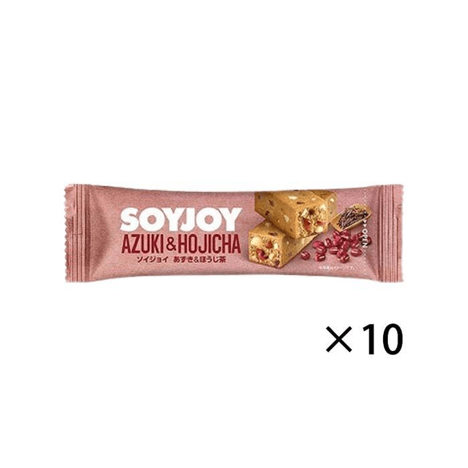 【日本直邮】 日本 大塚食品 大塚製薬 soyjoy代餐棒代餐饼干小豆焙茶味低卡零食 30g *10个【超值组合】