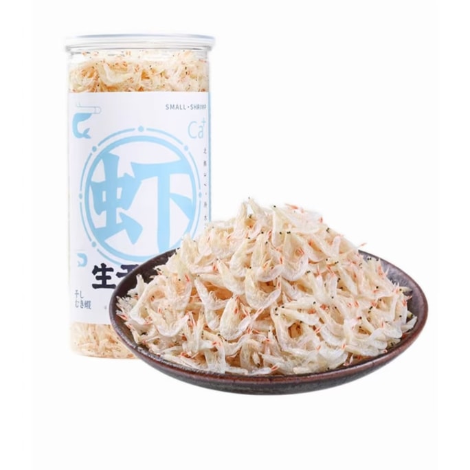 【中国直邮】 十月深海 盛耳淡干虾皮1罐80g