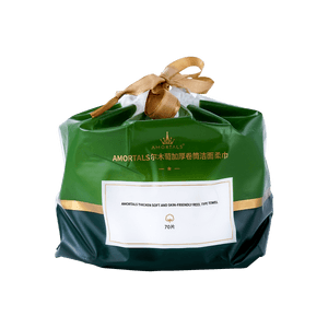 Thickened Roll Face Towel, Gentle & Soft 100% Plant-Based, 70 Sheets - Dual-Sided Wet/Dry Use