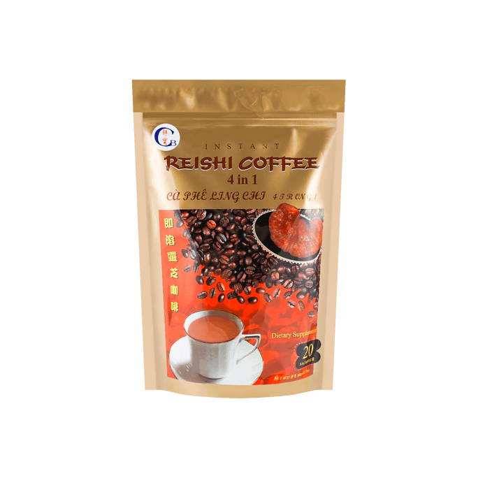 Instant 4-in-1 Reishi Coffee 20pcs,12.7 oz