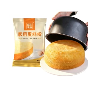 森庄农品 【日期新鲜】蛋糕粉 300g【制作简单 入口细腻】使用方便 新手小白家用烘焙专用粉 无需加糖自制电饭煲蛋糕预拌粉 低筋面粉 适用于空气炸锅 烤箱
