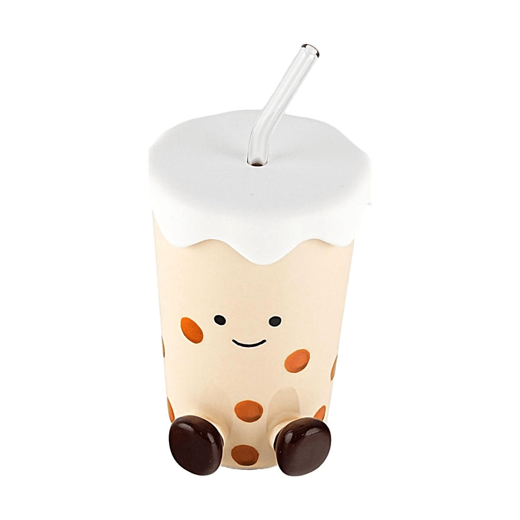 Pangpang Series Milk Tea Cup Cute Ceramic Mug 1pc 5