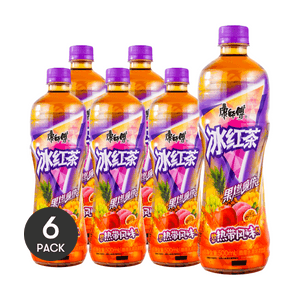 康师傅 冰红茶 热带水果风味 500ml *6【6份超值装】