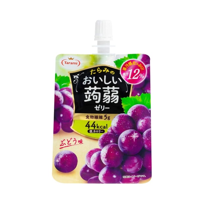 TARAMI Fruit-Flavored Konjac Jelly 44 Calories Grape Flavor 150g